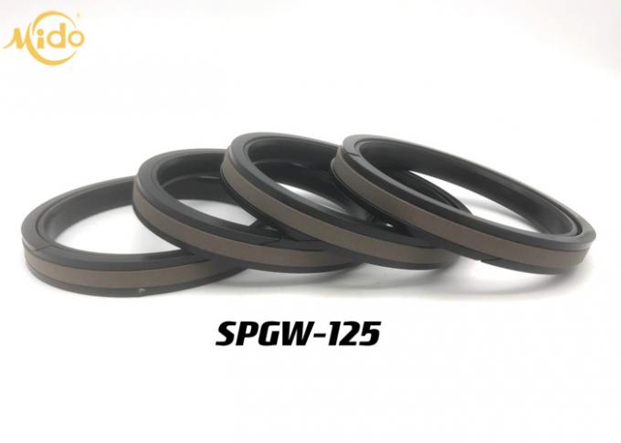 SPGW 125 Double Acting Piston Seal, Excavator High Pressure Piston Seals 0