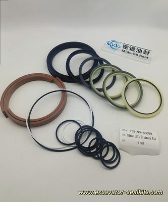 ชุดซีลซ่อมซีรีส์ Pro ที่สมบูรณ์สำหรับ 707-99-56690 ชุดซีลกระบอกไฮดรอลิกยกใบมีด - รวมซีลและปะเก็นทั้งหมด