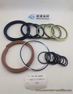 ชุดซีลซ่อมซีรีส์ Pro ที่สมบูรณ์สำหรับ 707-99-56690 ชุดซีลกระบอกไฮดรอลิกยกใบมีด - รวมซีลและปะเก็นทั้งหมด