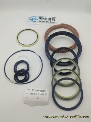 ชุดซีลสำหรับงานหนักทุกสภาพอากาศสำหรับ 707-99-56690 - ชุดซีลกระบอกไฮดรอลิกยกใบมีดป้องกันการรั่ว