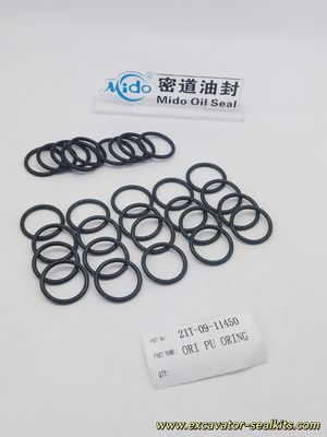 Komatsu PU O-Ring ทนต่อการขัดถูและน้ำมัน 21T-09-11450 | ชุดแหวนยางโอริงที่เหนือกว่า
