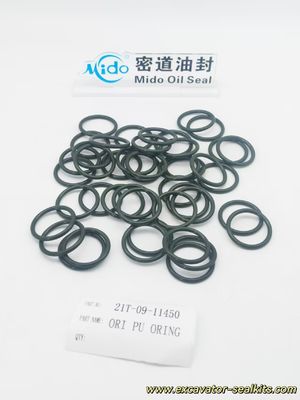 Komatsu PU O-Ring ทนต่อการขัดถูและน้ำมัน 21T-09-11450 | ชุดแหวนยางโอริงที่เหนือกว่า