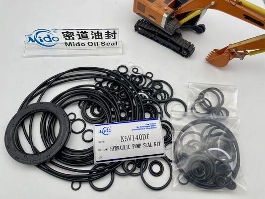 K5V140DT ชุดปั๊มไฮดรอลิกและซีลกระบอกสูบ - ชุดซ่อมรถขุดที่สมบูรณ์แบบเพื่อความพอดีที่ปราศจากการรั่วซึม