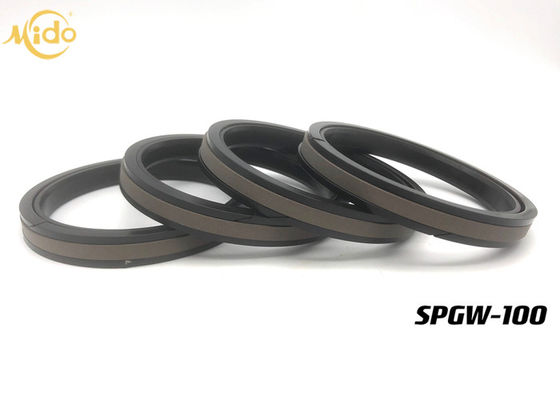 วัสดุคอมโพสิตกระบอกไฮดรอลิกลูกสูบซีล SPGW 100 NOK YCC Piston Seals Excavator