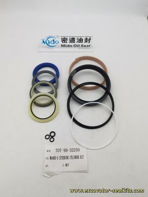 ชุดสร้างกระบอกสูบพวงมาลัย Komatsu WA480-5 | ชิ้นส่วน OEM 707-99-32250 | ชุดซีลไฮดรอลิก