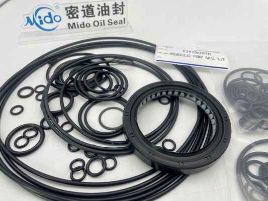 OEM คุณภาพสูง Kawasaki K3V280DTH NBR ชุดซีลปั๊มไฮดรอลิก